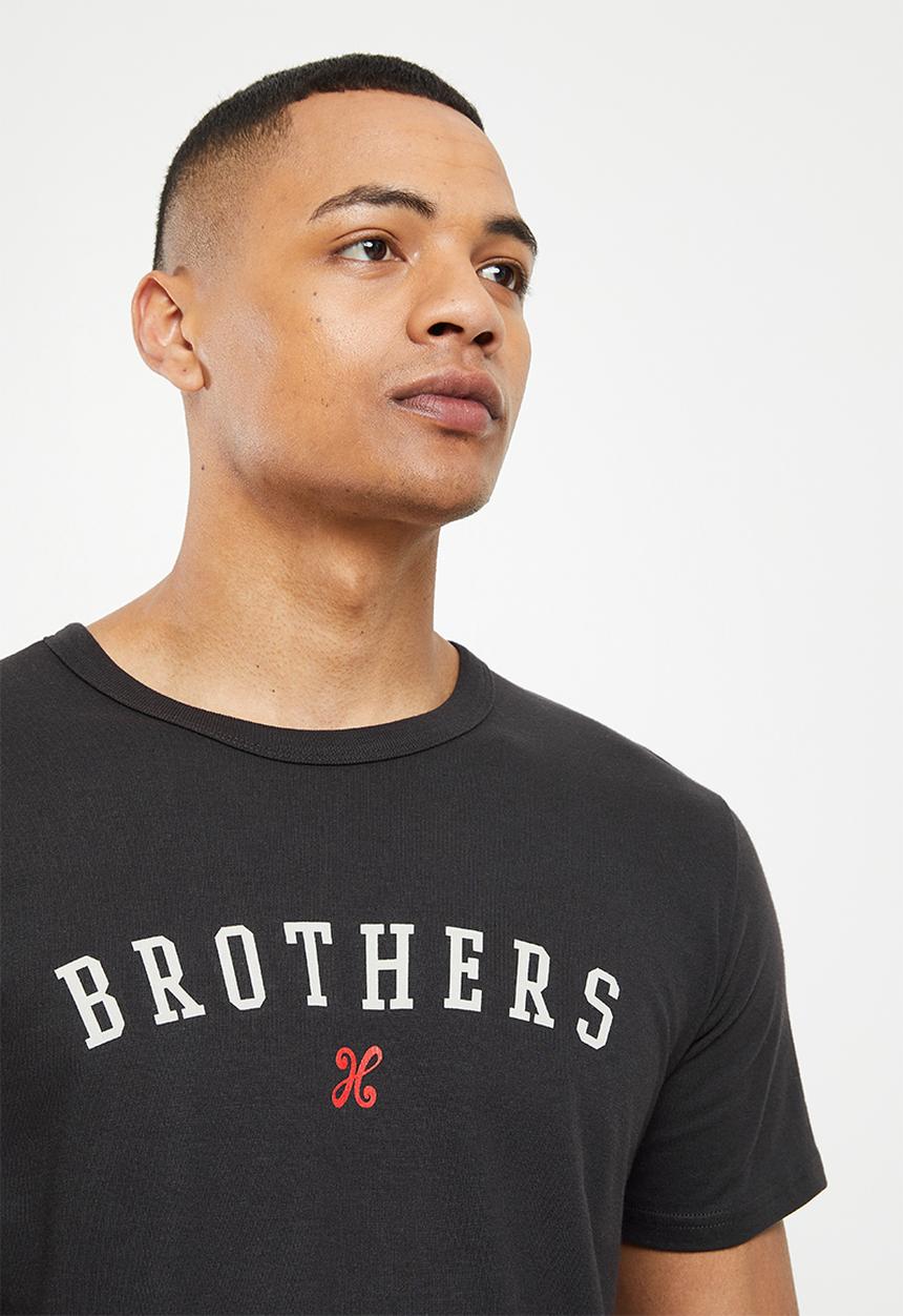 Holmes Bro's - Brothers short sleeve tee - black bean
