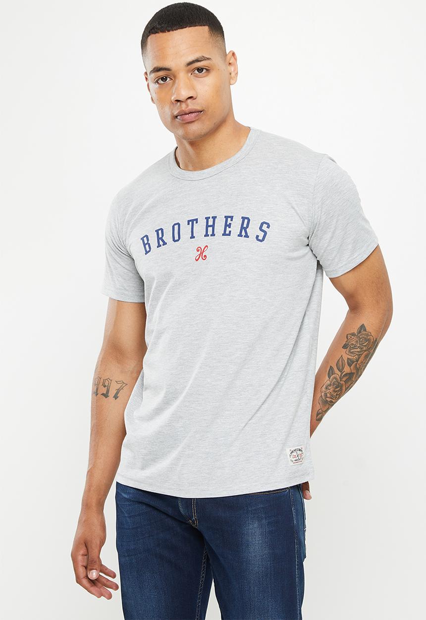 Holmes Bro's - Brothers short sleeve tee - dirty grey melange