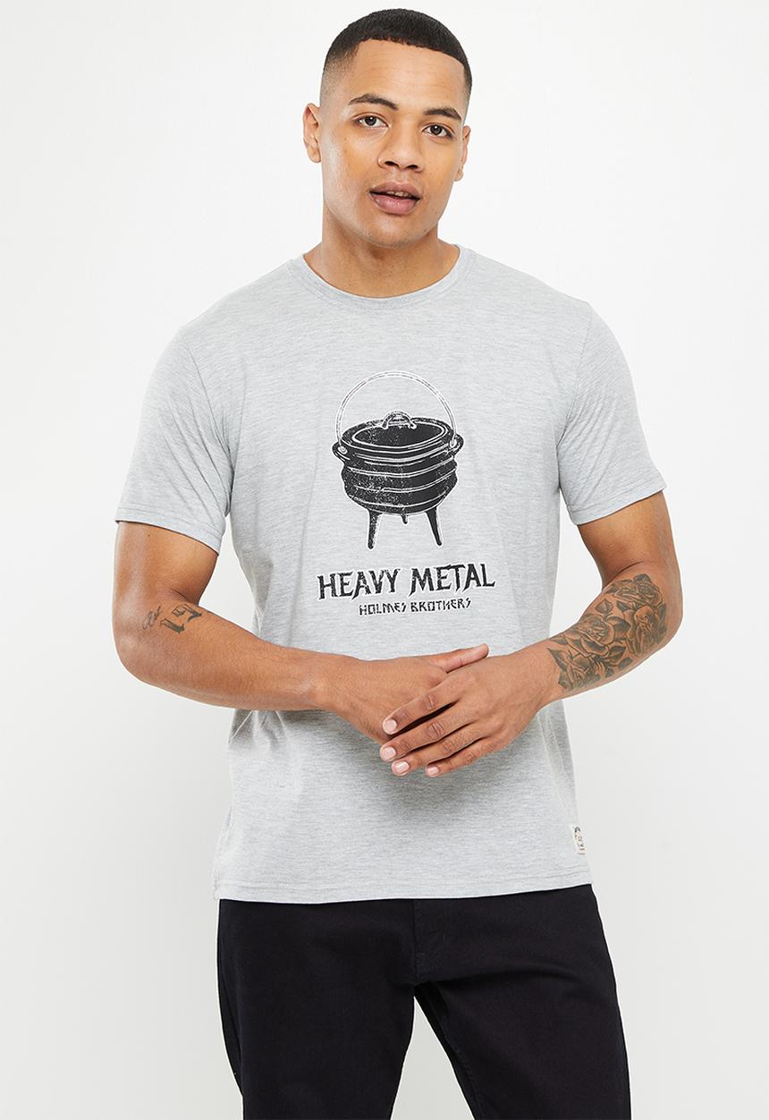 Holmes Bro's - Heavy metal short sleeve tee - dirty grey melange