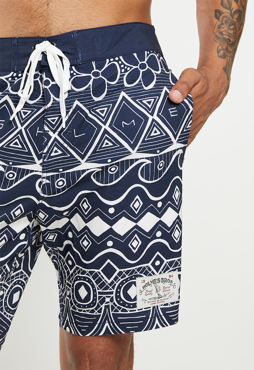 Holmes Bro's - Aztech boardshort - dark navy