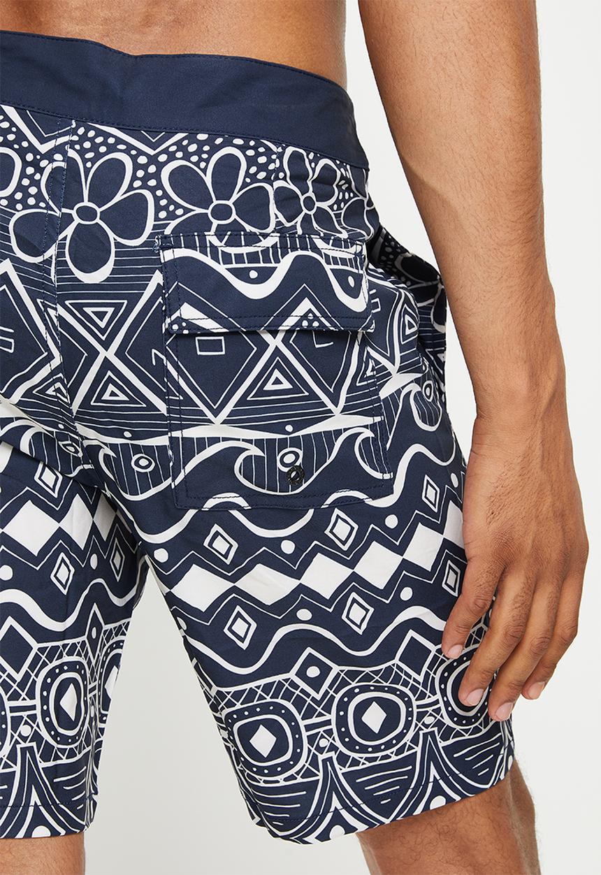 Holmes Bro's - Aztech boardshort - dark navy
