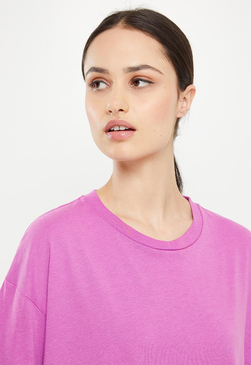 Cotton On - Relaxed active recycled T-shirt - dark magenta