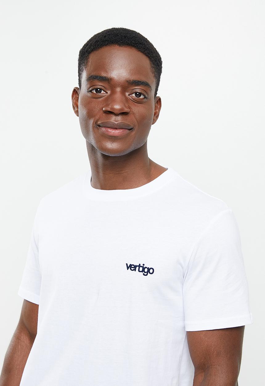 Vertigo - Vertigo flock crew tee - white