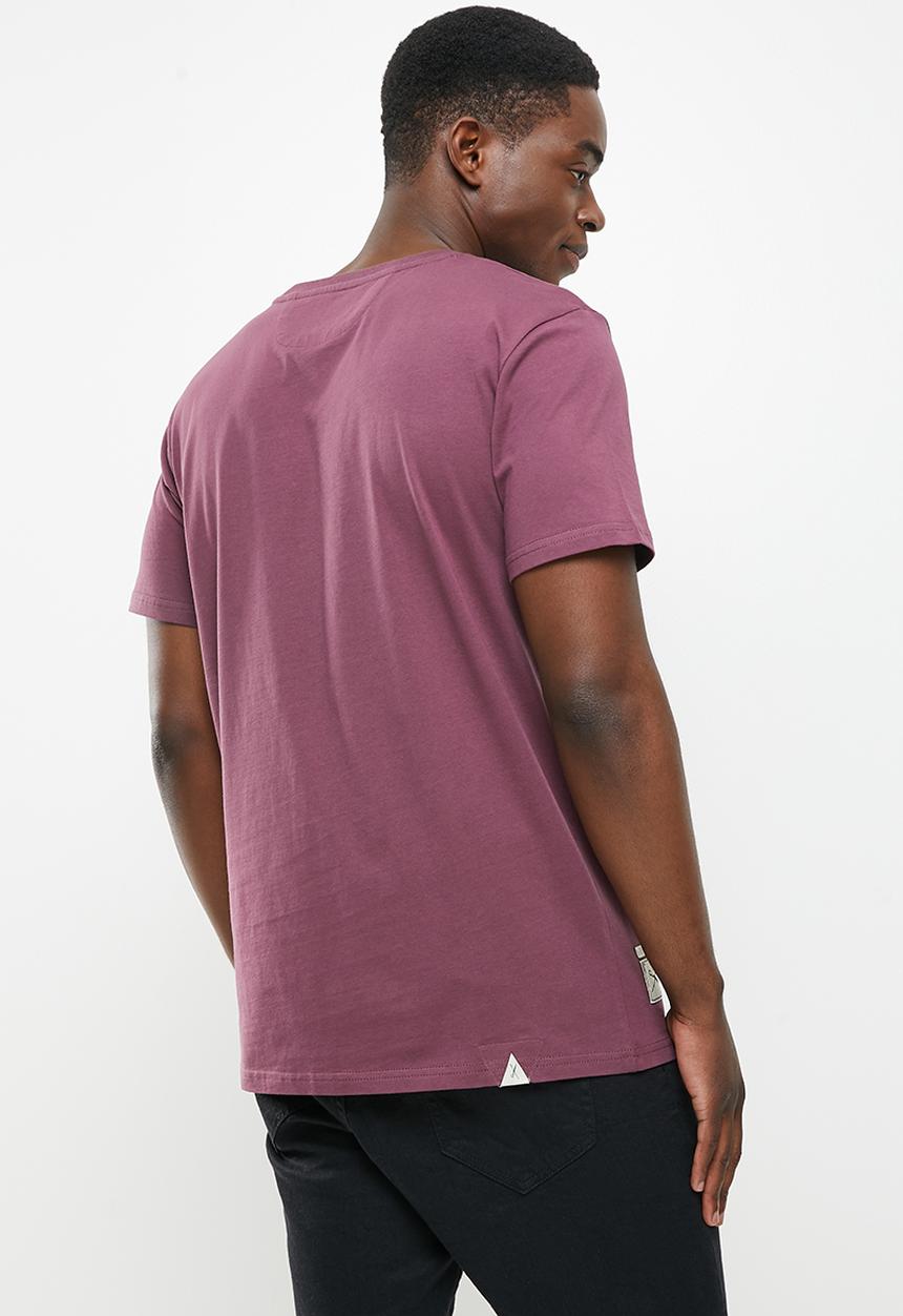 Vertigo - Vertigo embroidered crew tee - egg plant
