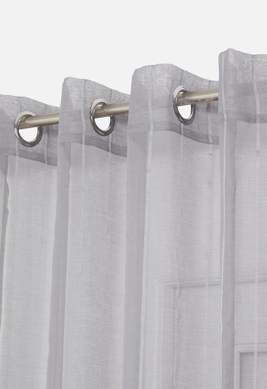Design Collection - Ella sheer eyelet curtain - grey