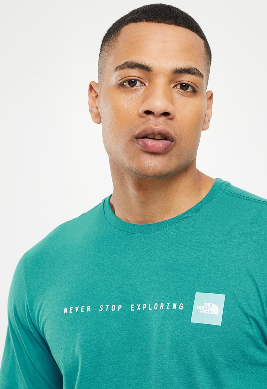 The North Face - M short sleeve never stop exploring tee - harbor blue