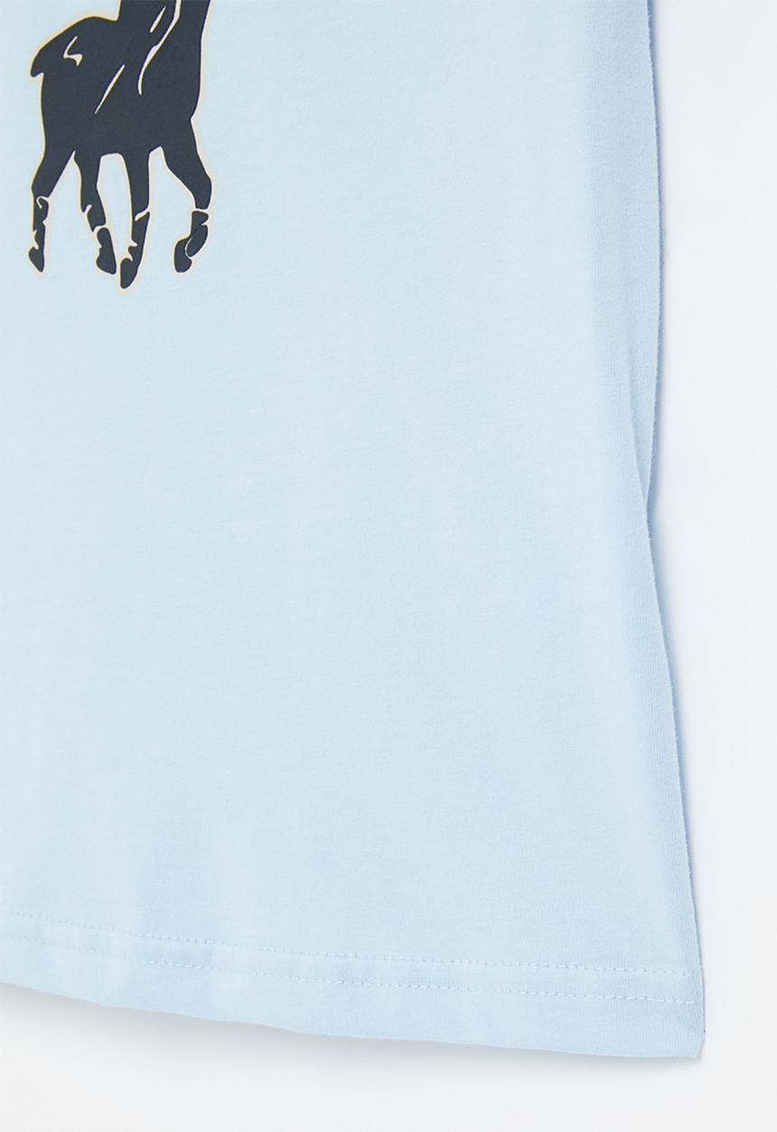 POLO - Boys printed short sleeve tee - light blue