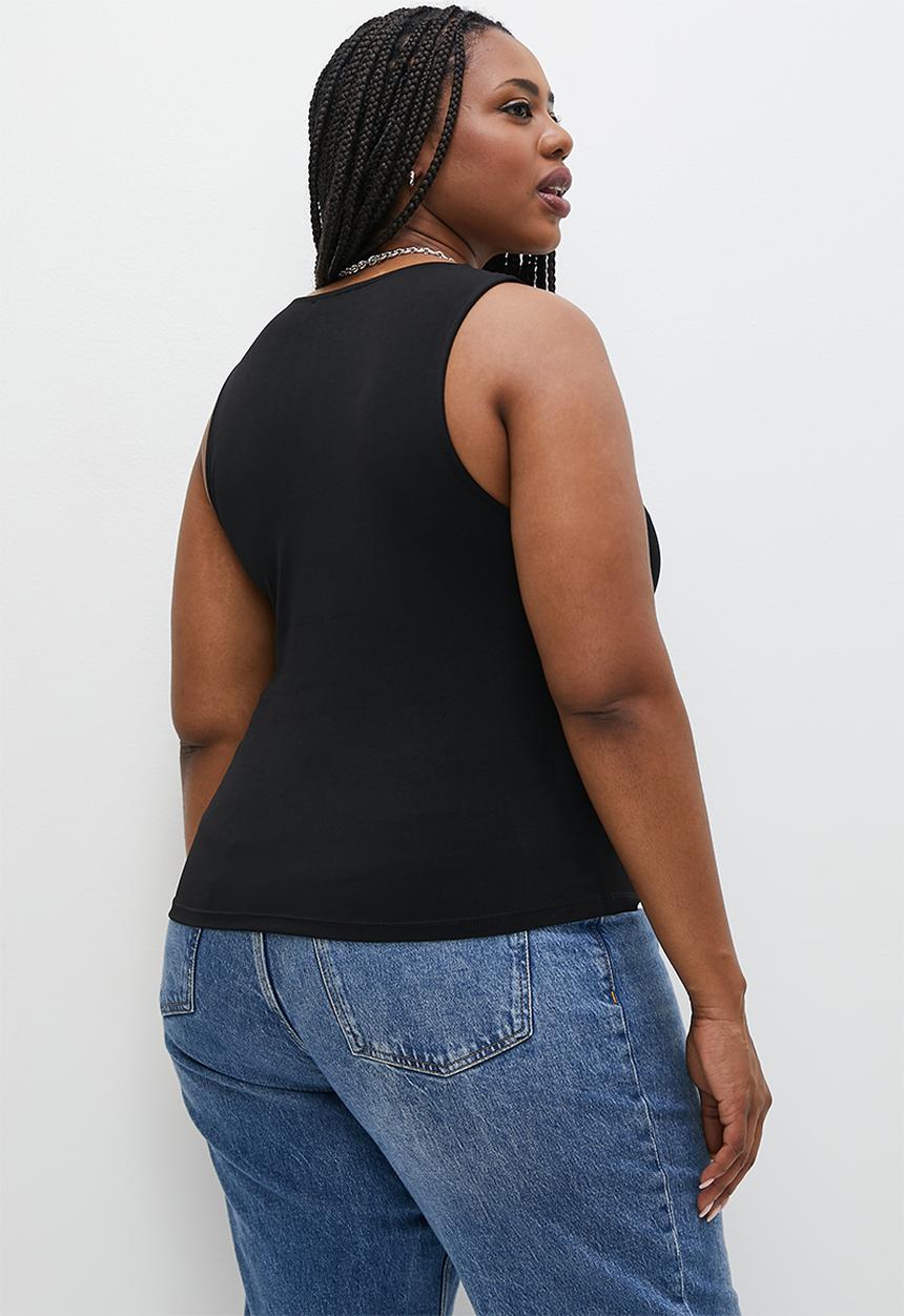 Superbalist - 2 Pack scoop neck vest - black & white