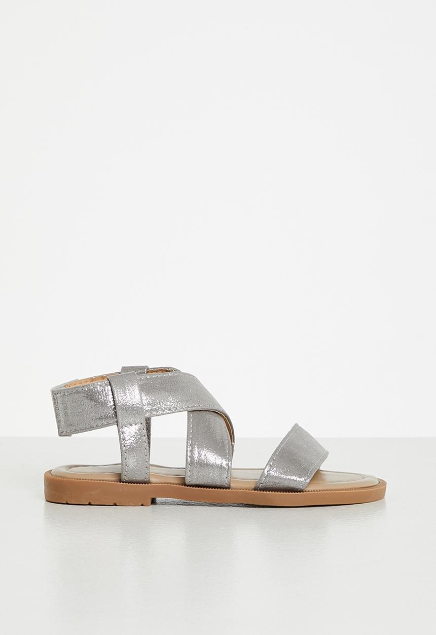 Pop Candy - Girls metallic sandal - silver