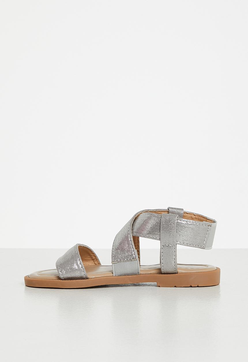 Pop Candy - Girls metallic sandal - silver