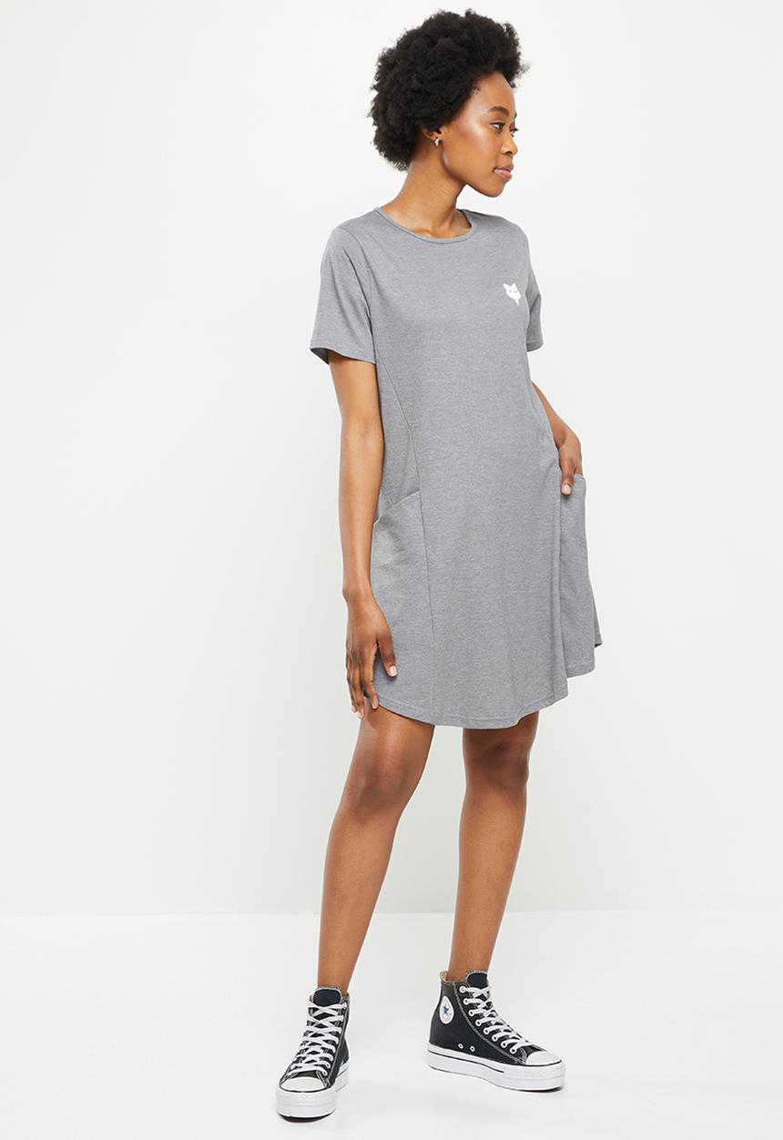 Fox - Heater T-shirt dress - dark grey melange