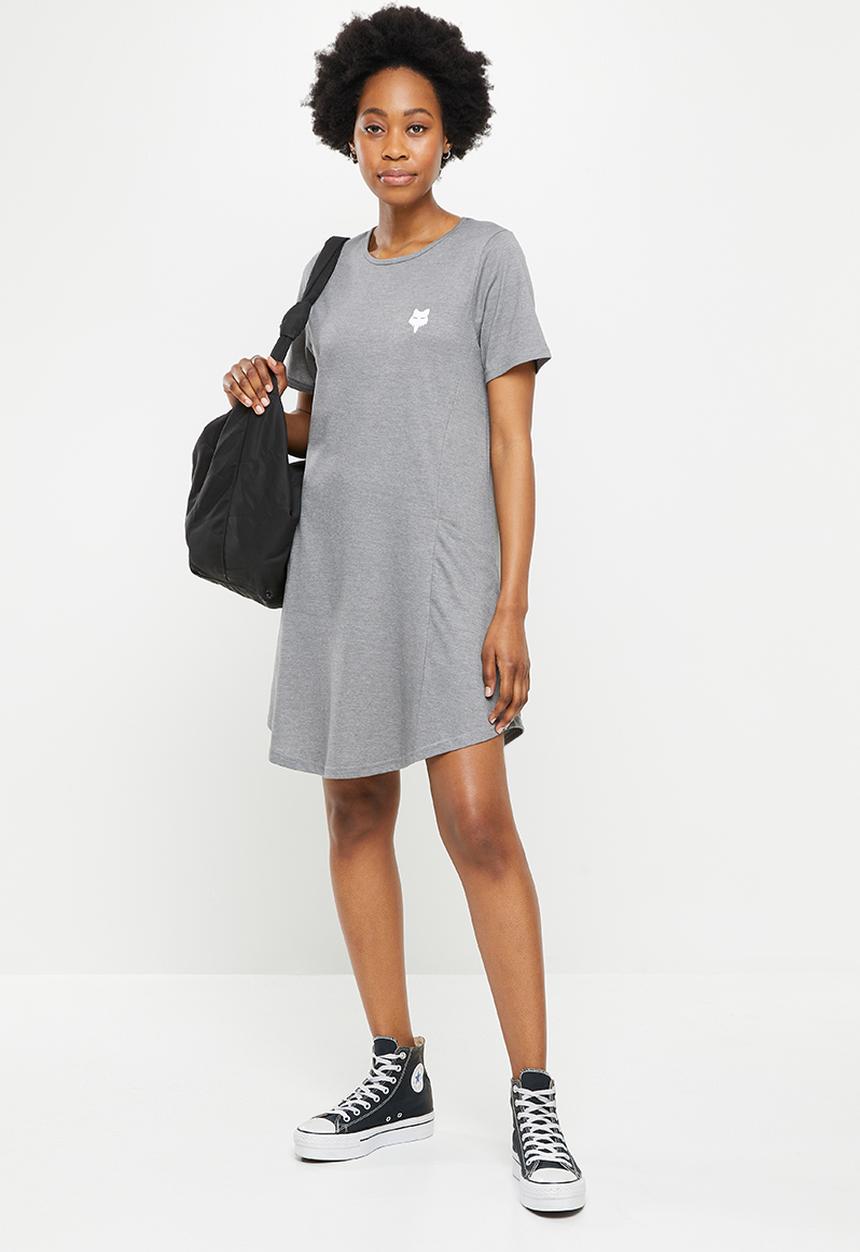 Fox - Heater T-shirt dress - dark grey melange