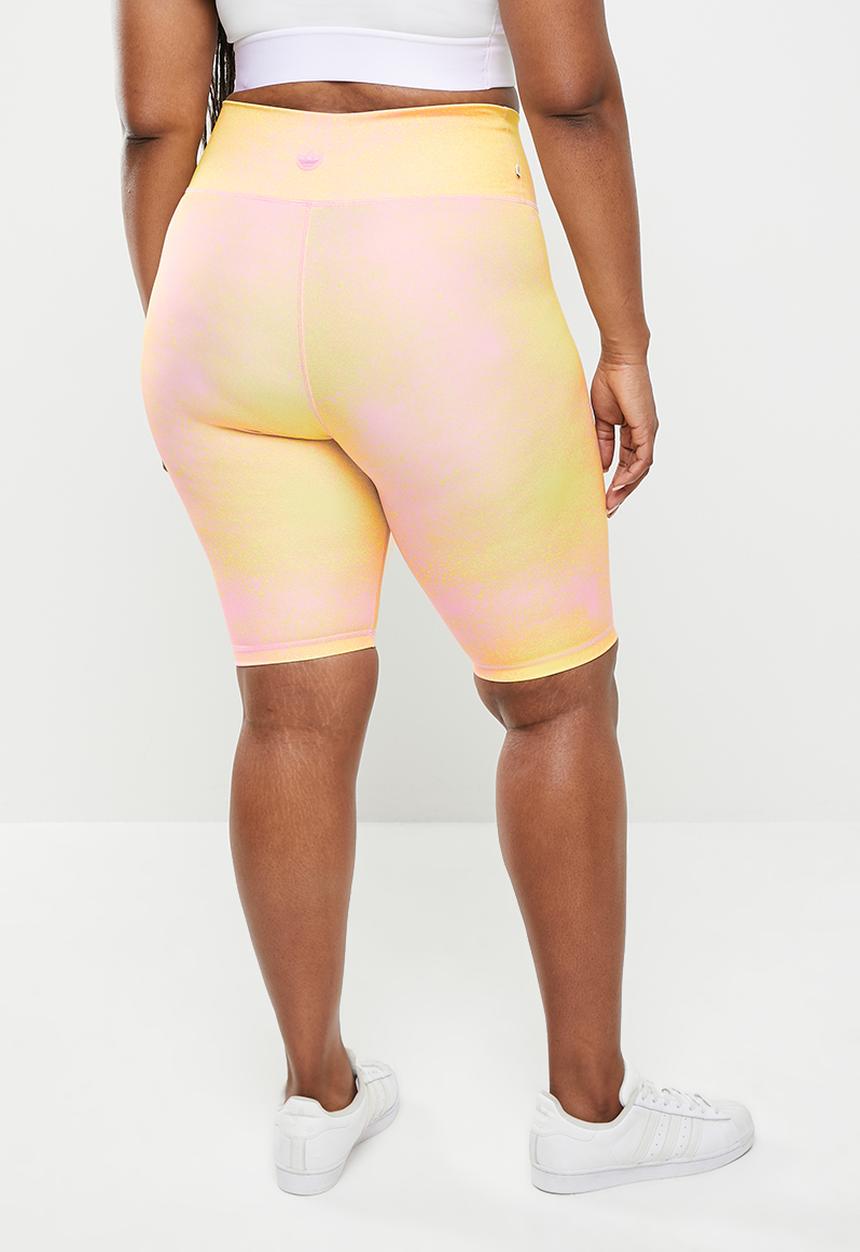 adidas Performance - Plus short legging - bliss lilac & almost yellow