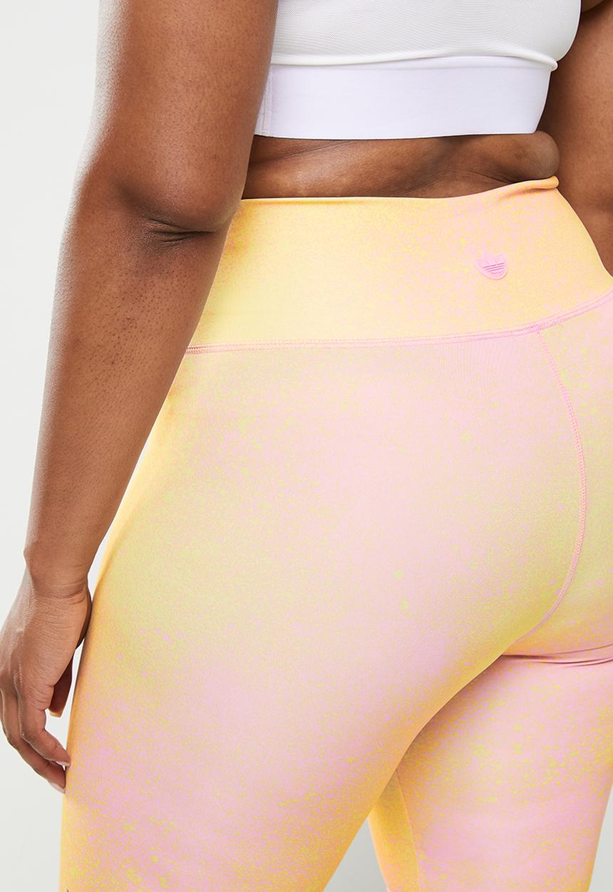 adidas Performance - Plus short legging - bliss lilac & almost yellow