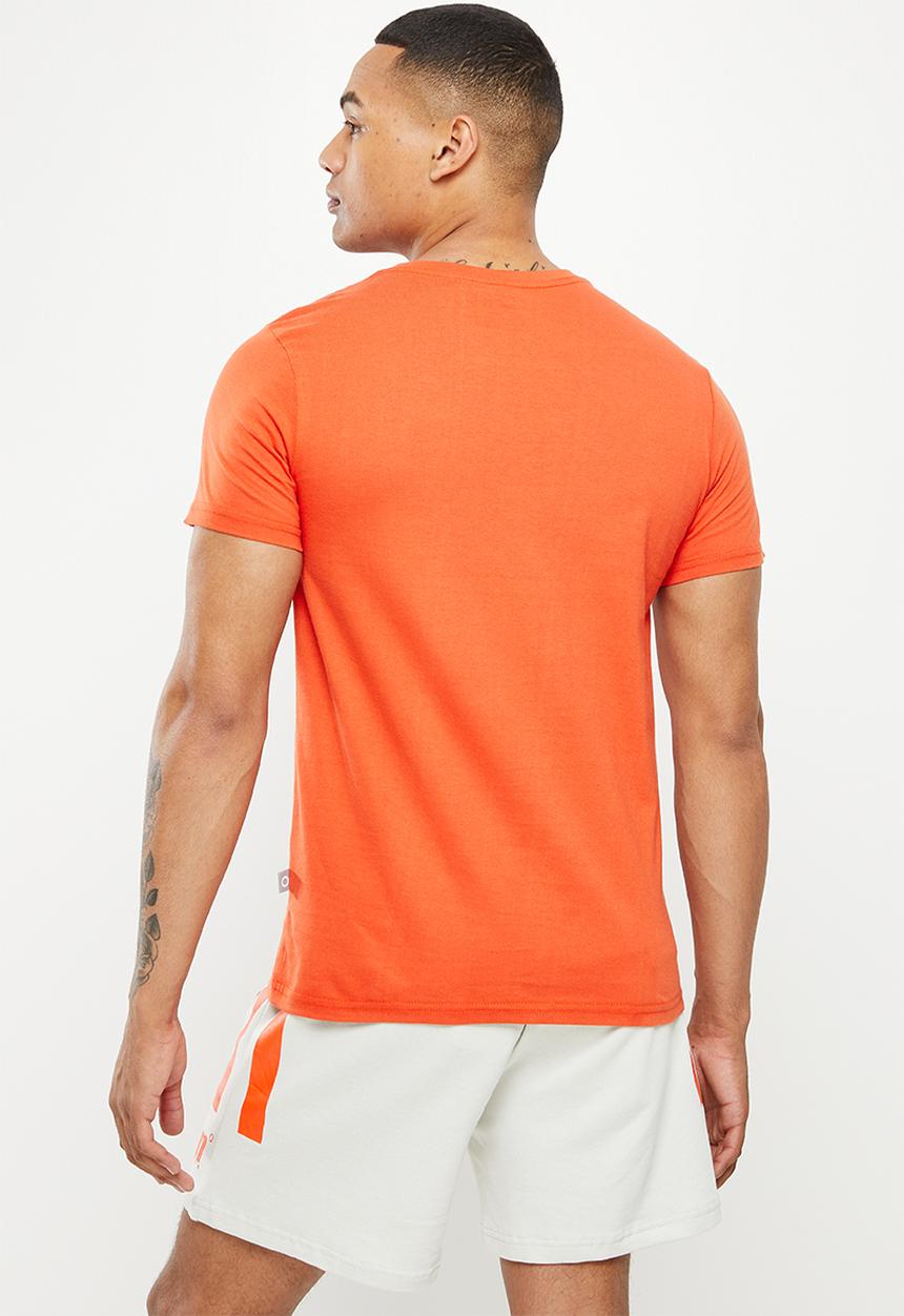 urban° - Urban embroidered  tee - burnt orange