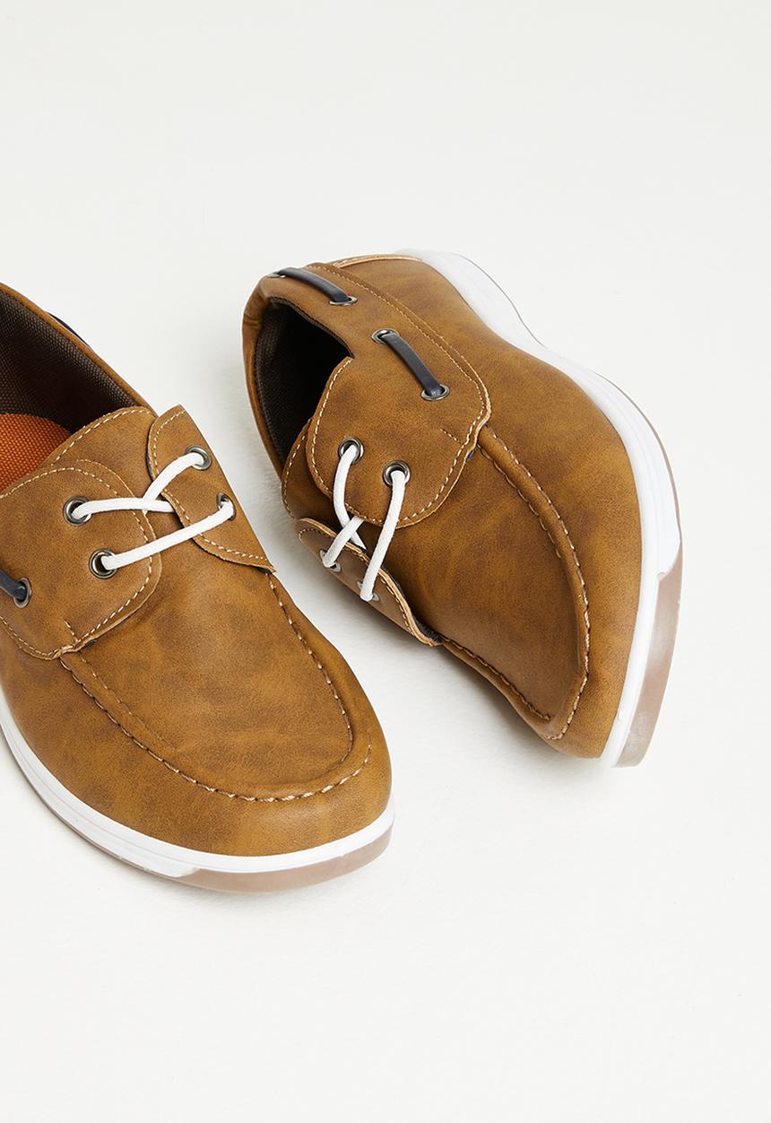 Pop Candy - Boys moccasins - taupe