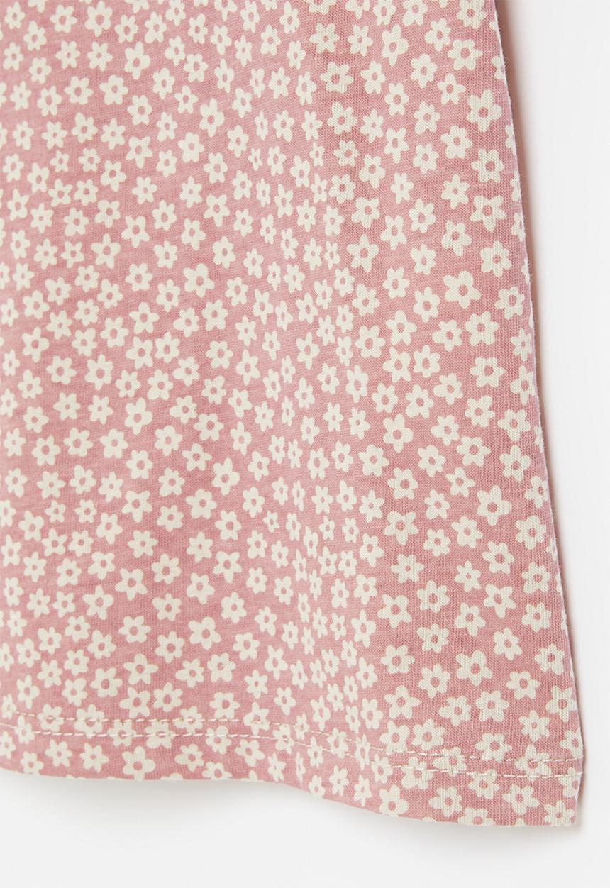 Cotton On - Jamie short sleeve tee - dusty berry/luna floral