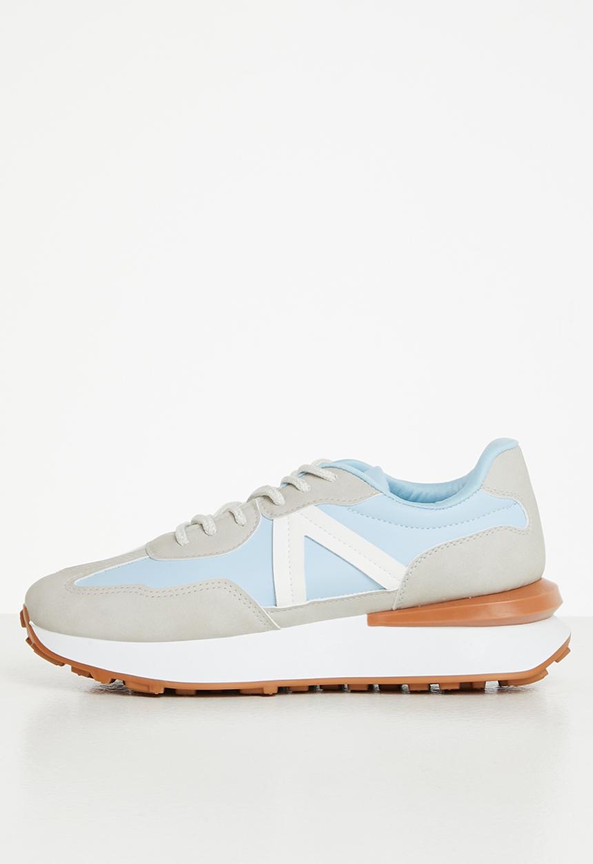 Tom Tom - Noah sporty lace-up sneaker - grey & blue