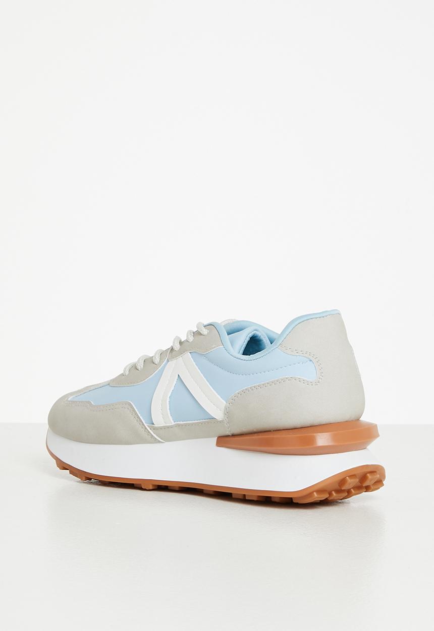 Tom Tom - Noah sporty lace-up sneaker - grey & blue