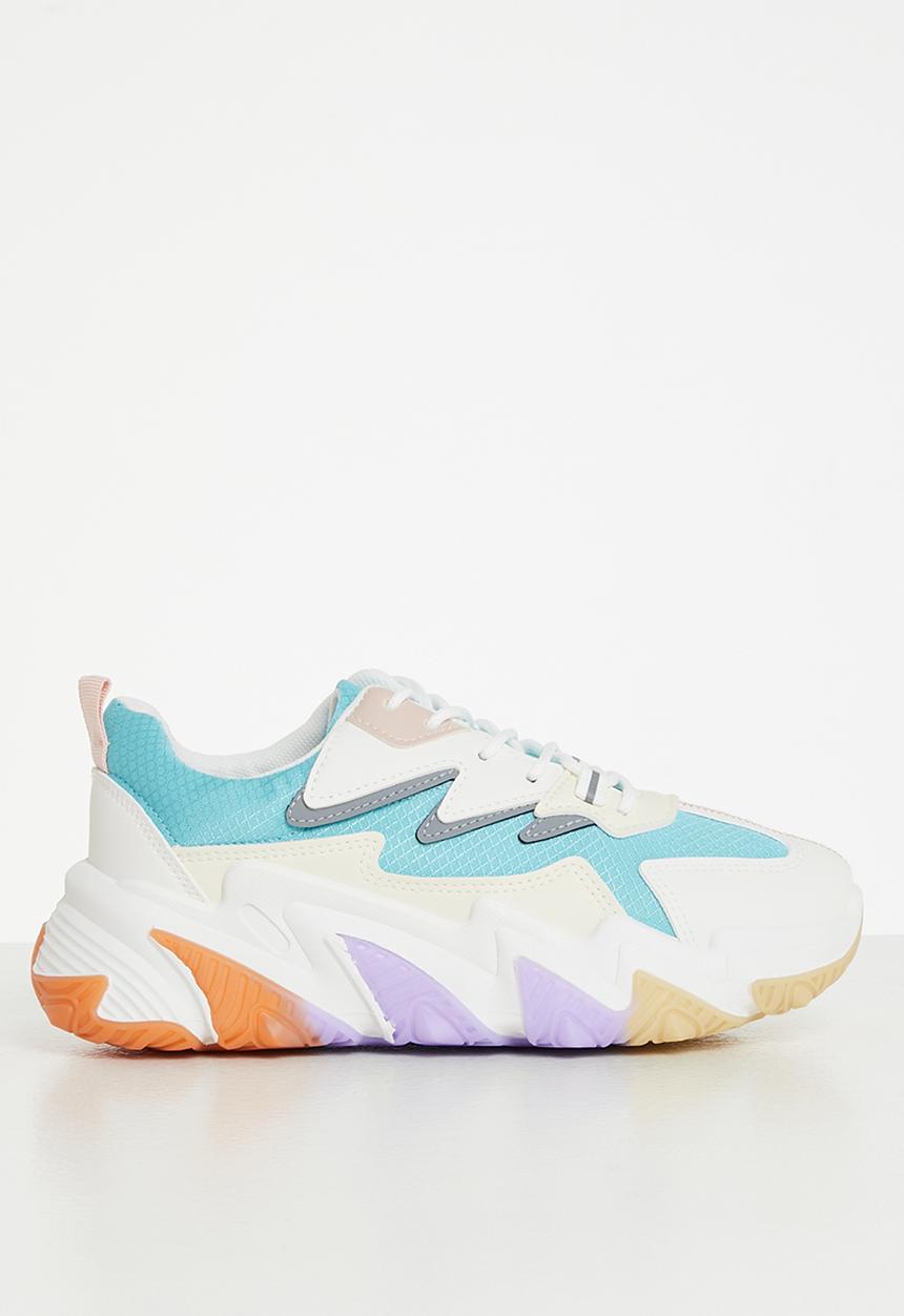 Tom Tom - Domino chunky sole sneaker - blue multi