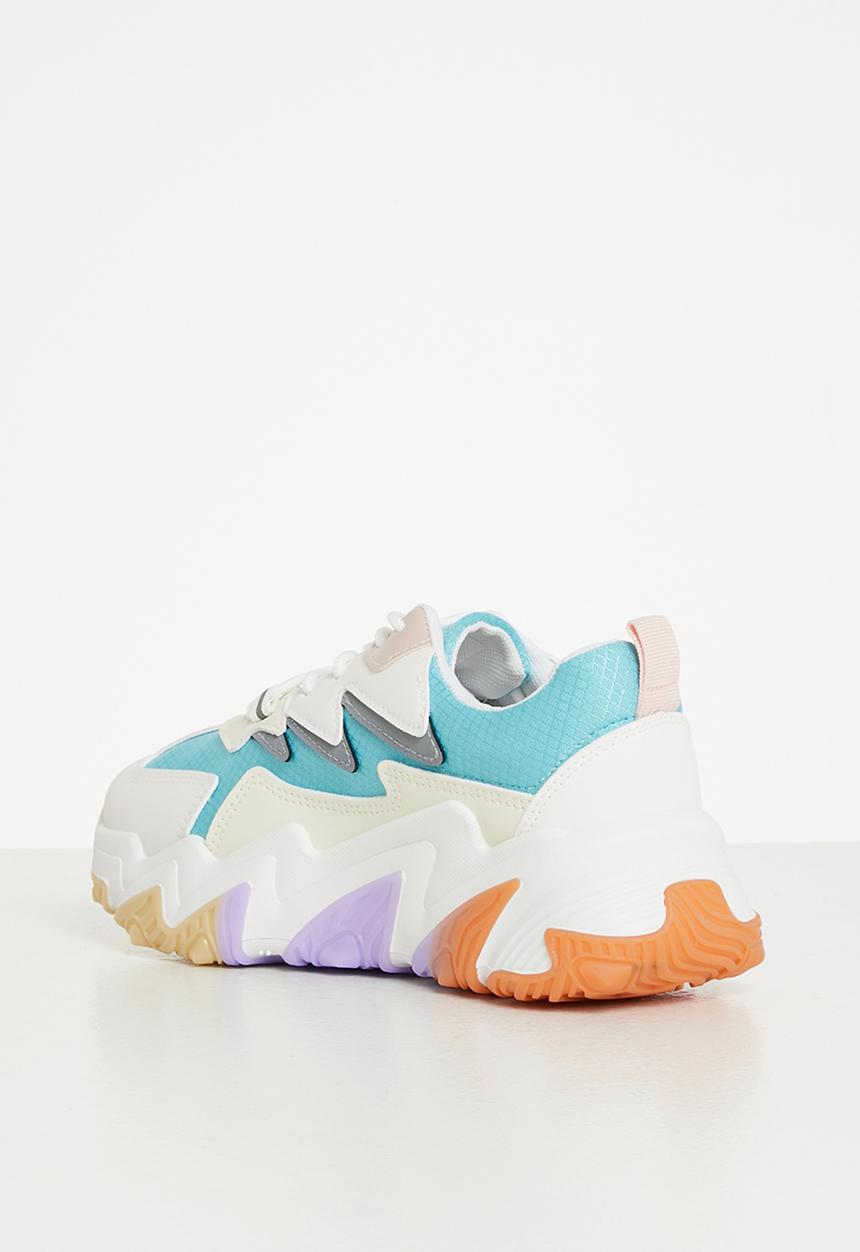 Tom Tom - Domino chunky sole sneaker - blue multi