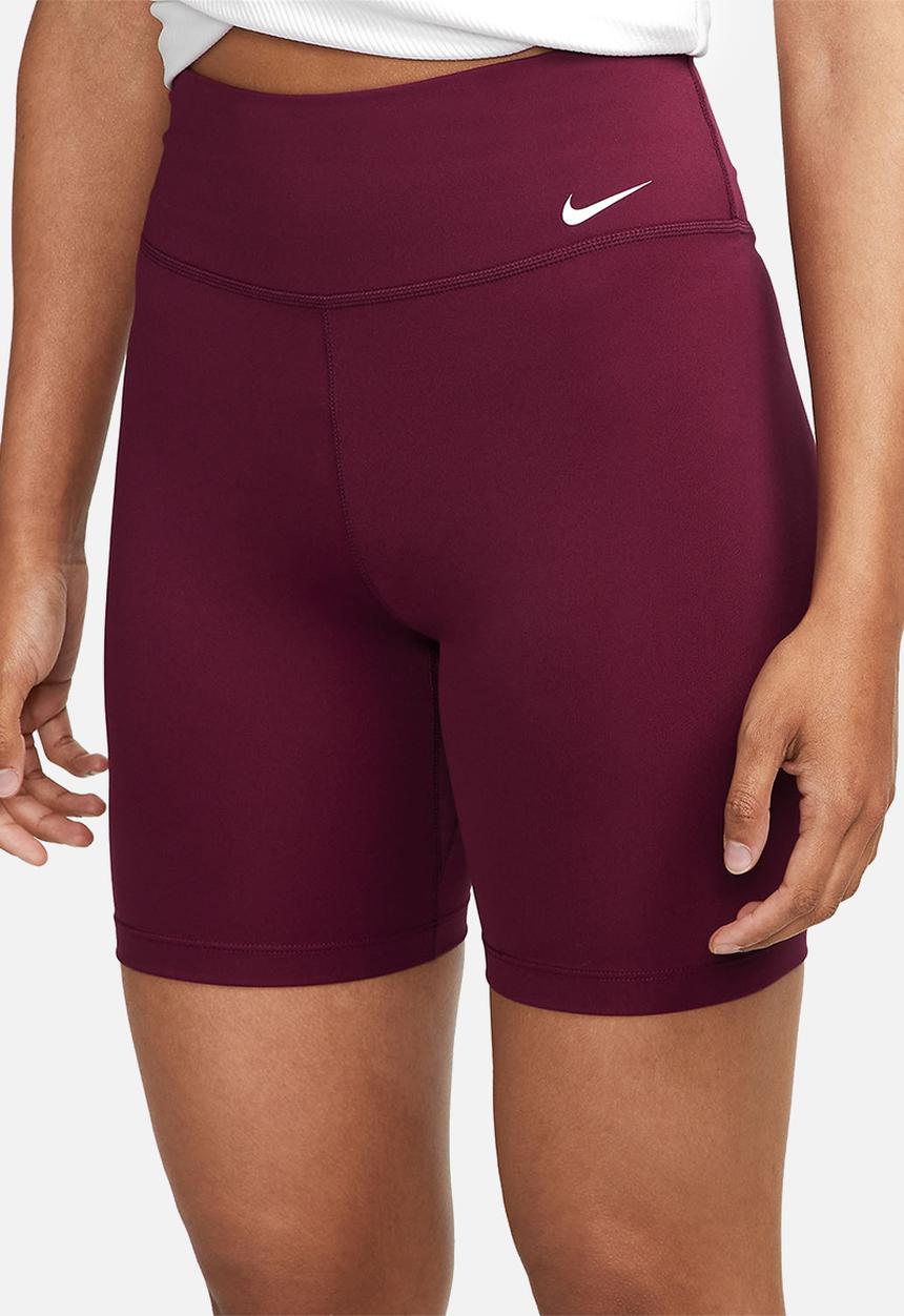 Nike - W nk one df mr 7in shrt - dark beetroot