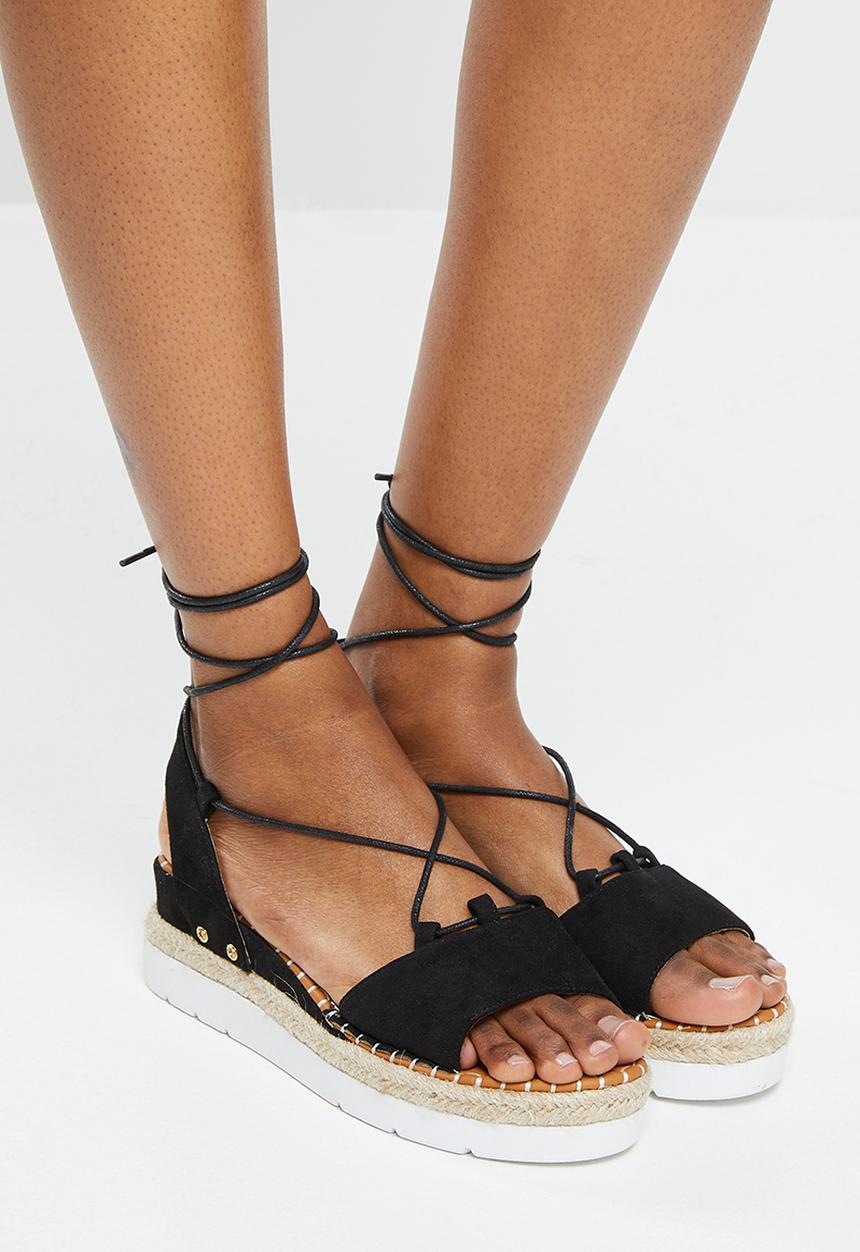 Madison® - Calli espadrille flatform sandal - black