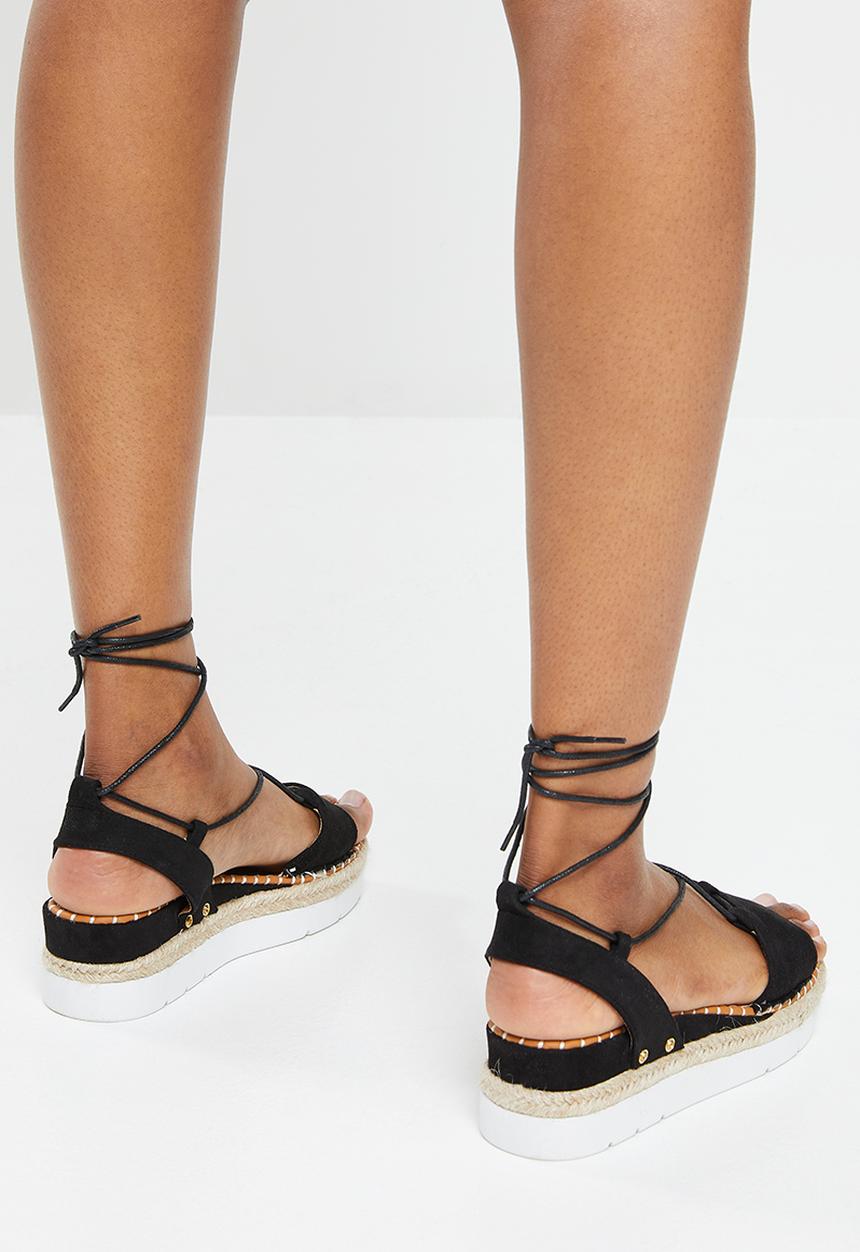 Madison® - Calli espadrille flatform sandal - black