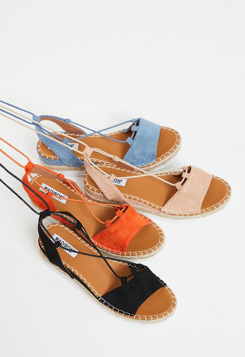 Madison® - Calli espadrille flatform sandal - black