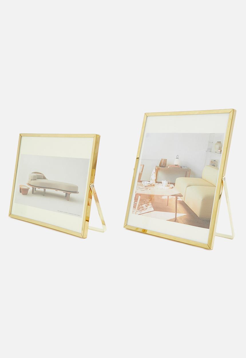 H&S - Standing frame set of 2 - gold