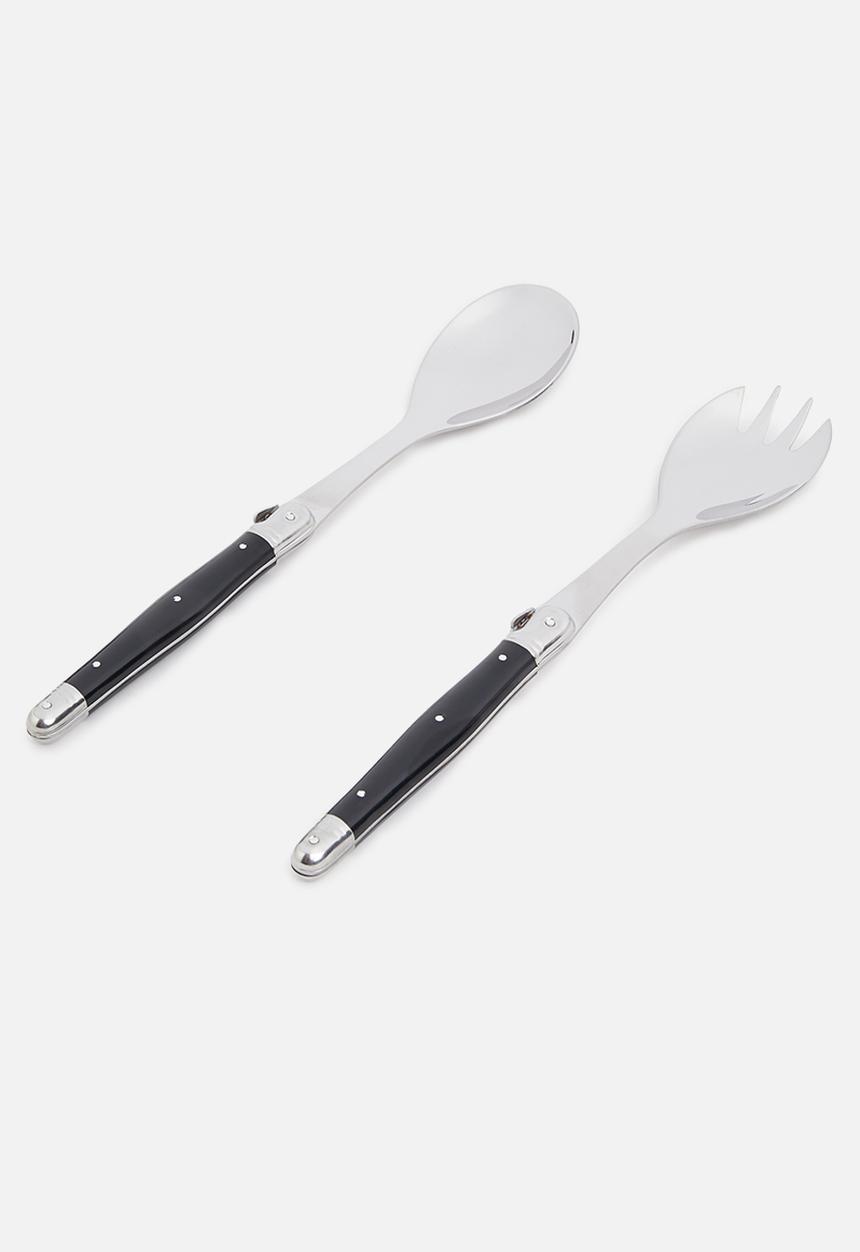 André Verdier - Laguiole salad servers 2 piece set - black