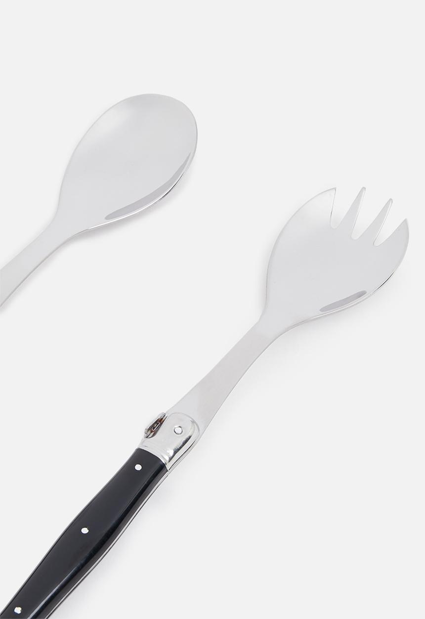 André Verdier - Laguiole salad servers 2 piece set - black