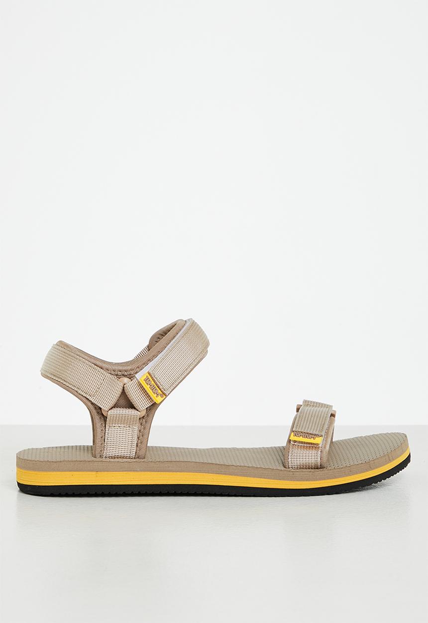 Tom Tom - Dream 2 velcro strap sandal - taupe & mustard