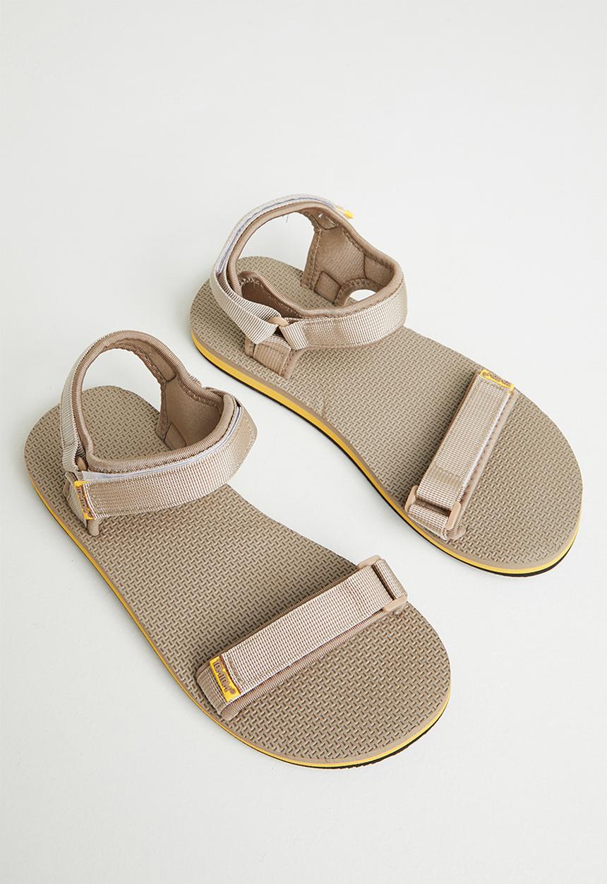 Tom Tom - Dream 2 velcro strap sandal - taupe & mustard