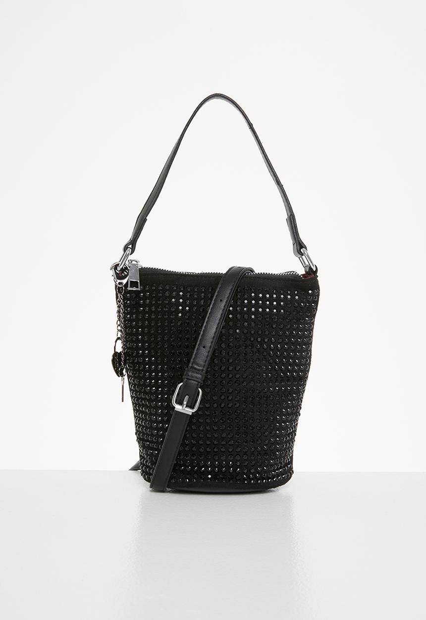 SISSY BOY - Bling lady like bag - black