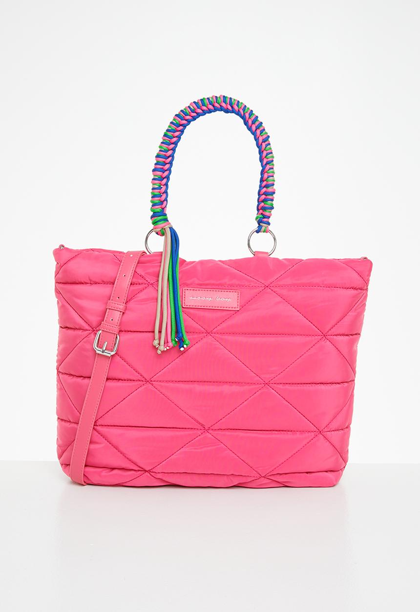 SISSY BOY - Nylon quilted shopper - pink