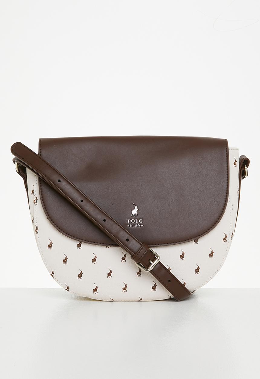 POLO - Chelsea flapover saddle crossbody bag - cream