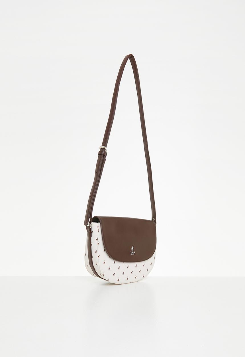 POLO - Chelsea flapover saddle crossbody bag - cream