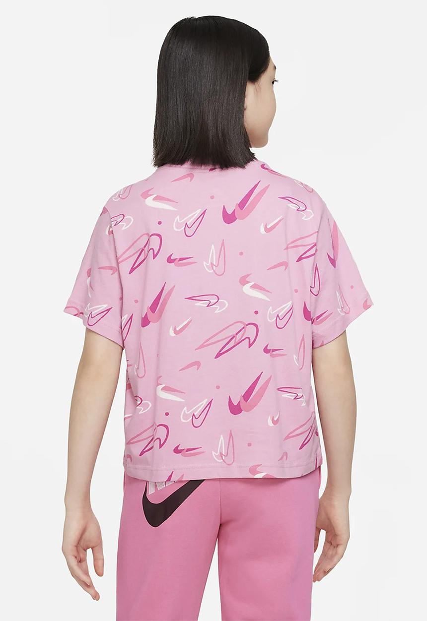 Nike - Nike sportswear tee boxy swooshfetti - elemental pink