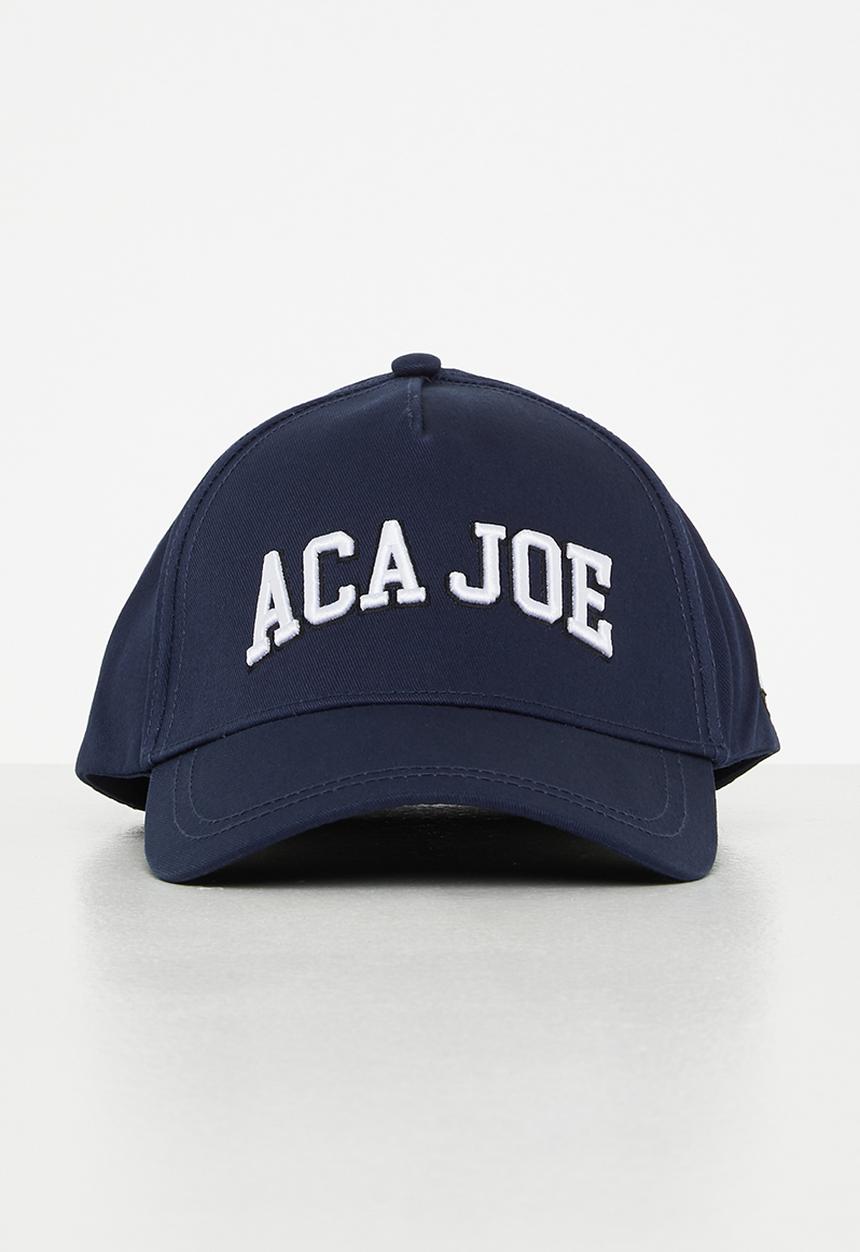 Aca Joe - Aca joe cotton twill hard buckram 3d+ flat embroidery hat cap - navy