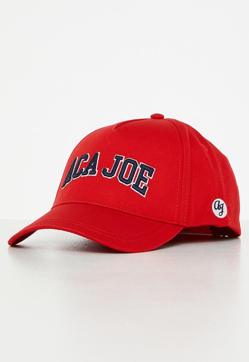 Aca Joe - Aca joe cotton twill hard buckram 3d+ flat embroidery hat - red