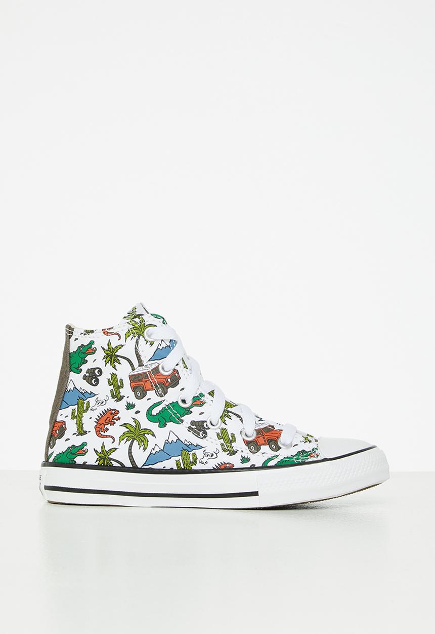 Converse - Chuck taylor all star  - white/engine smoke/green/ember glow