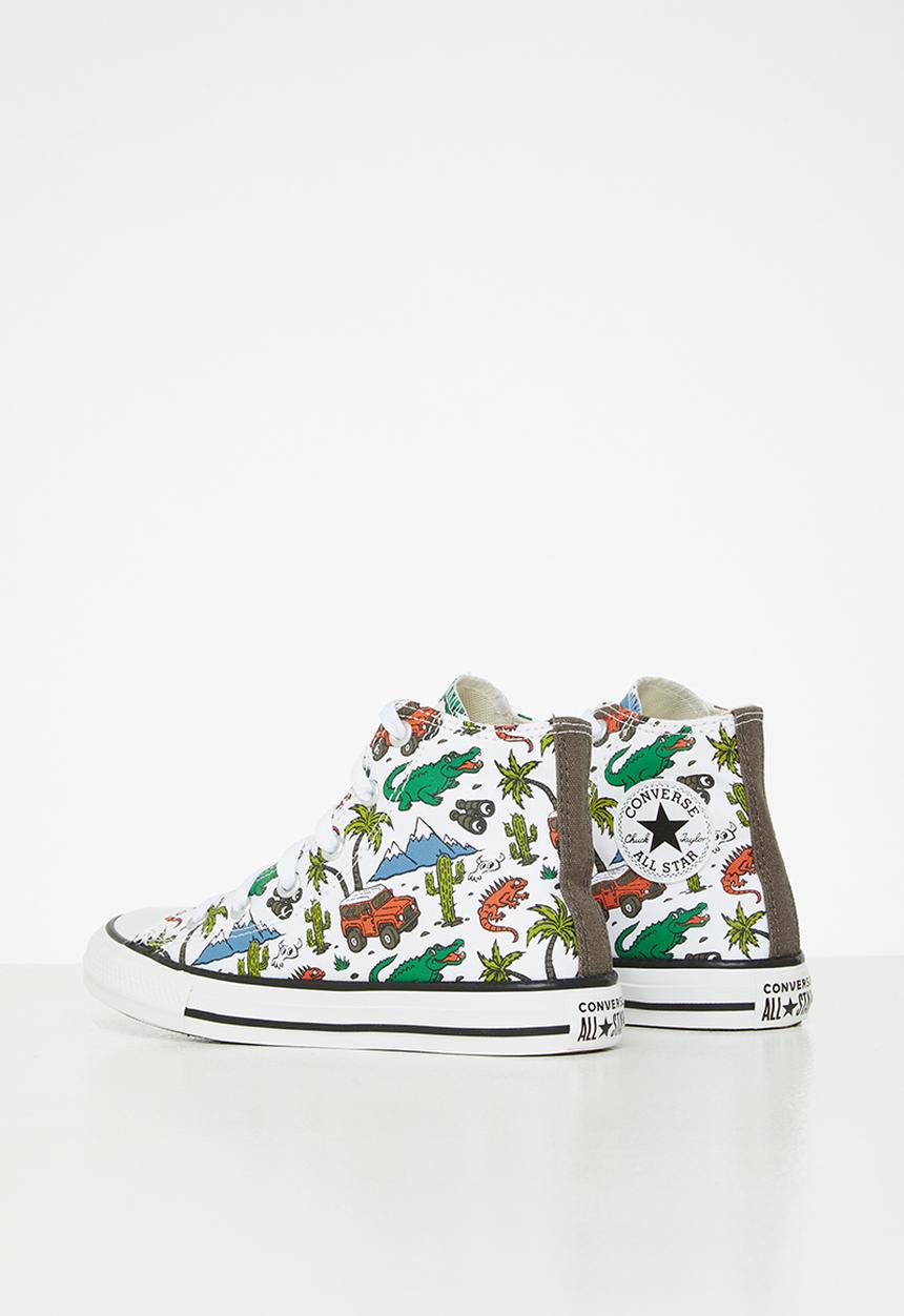 Converse - Chuck taylor all star  - white/engine smoke/green/ember glow