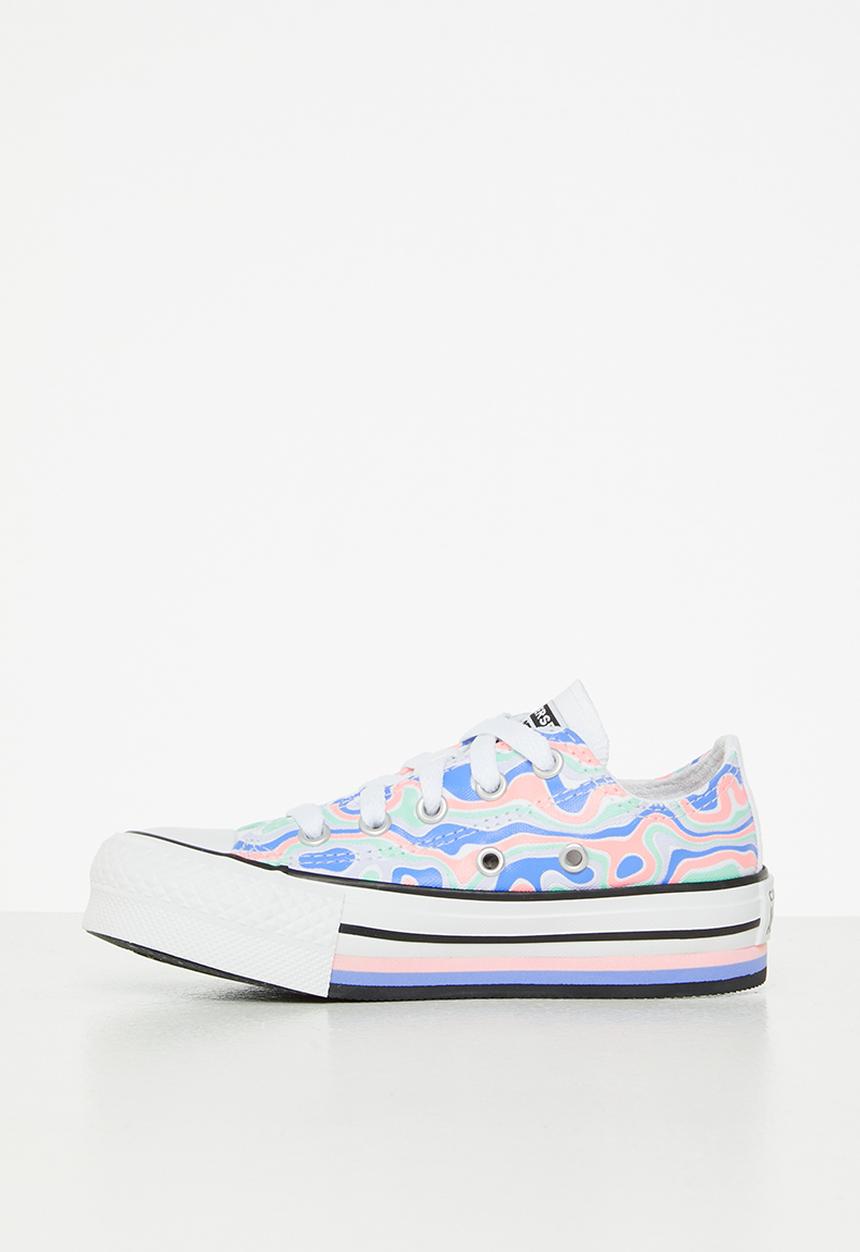 Converse - Chuck taylor all star eva lift - bleached coral/royal pulse/white
