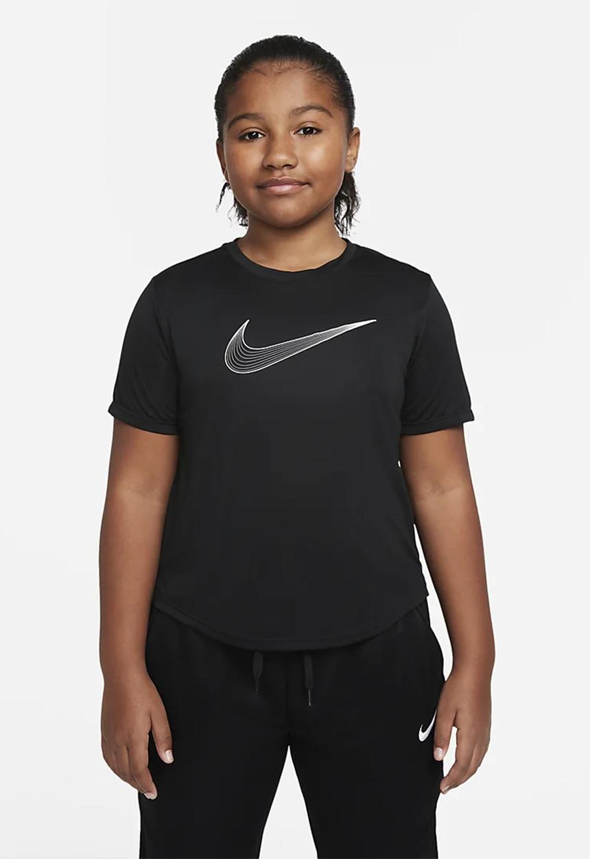 Nike - Nike dri-fit one short sleeve top gx - black & white