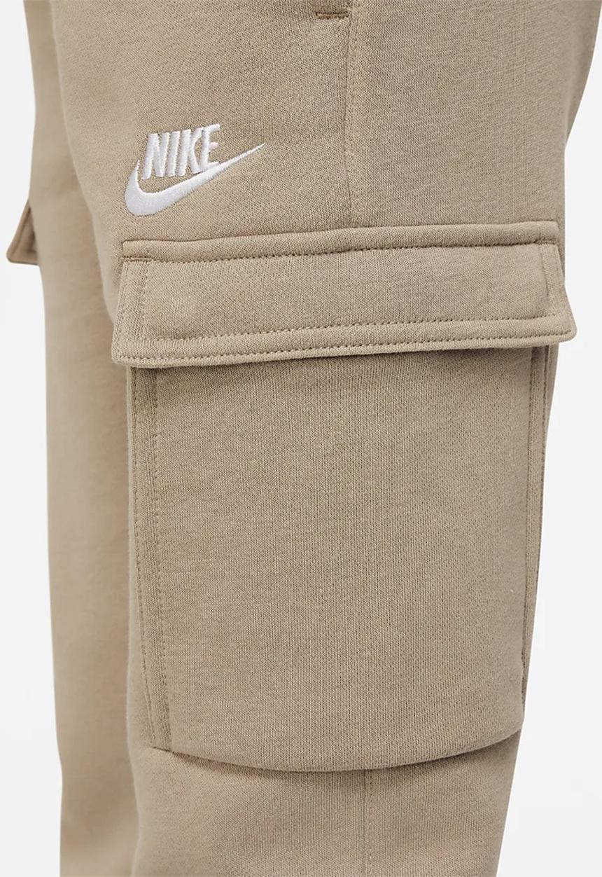 Nike - Nike sportswear club cargo pant - khaki & white