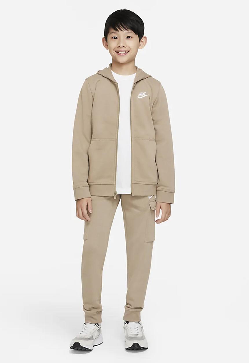Nike - Nike sportswear club cargo pant - khaki & white