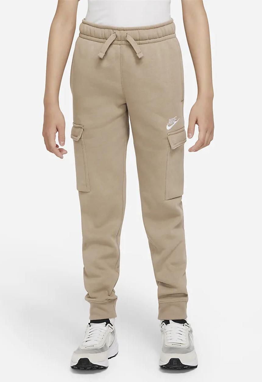 Nike - Nike sportswear club cargo pant - khaki & white