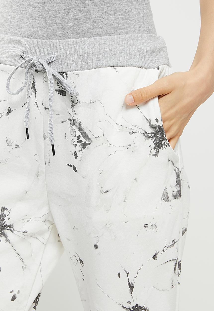 Stella Morgan - Printed knit capri pants - grey 