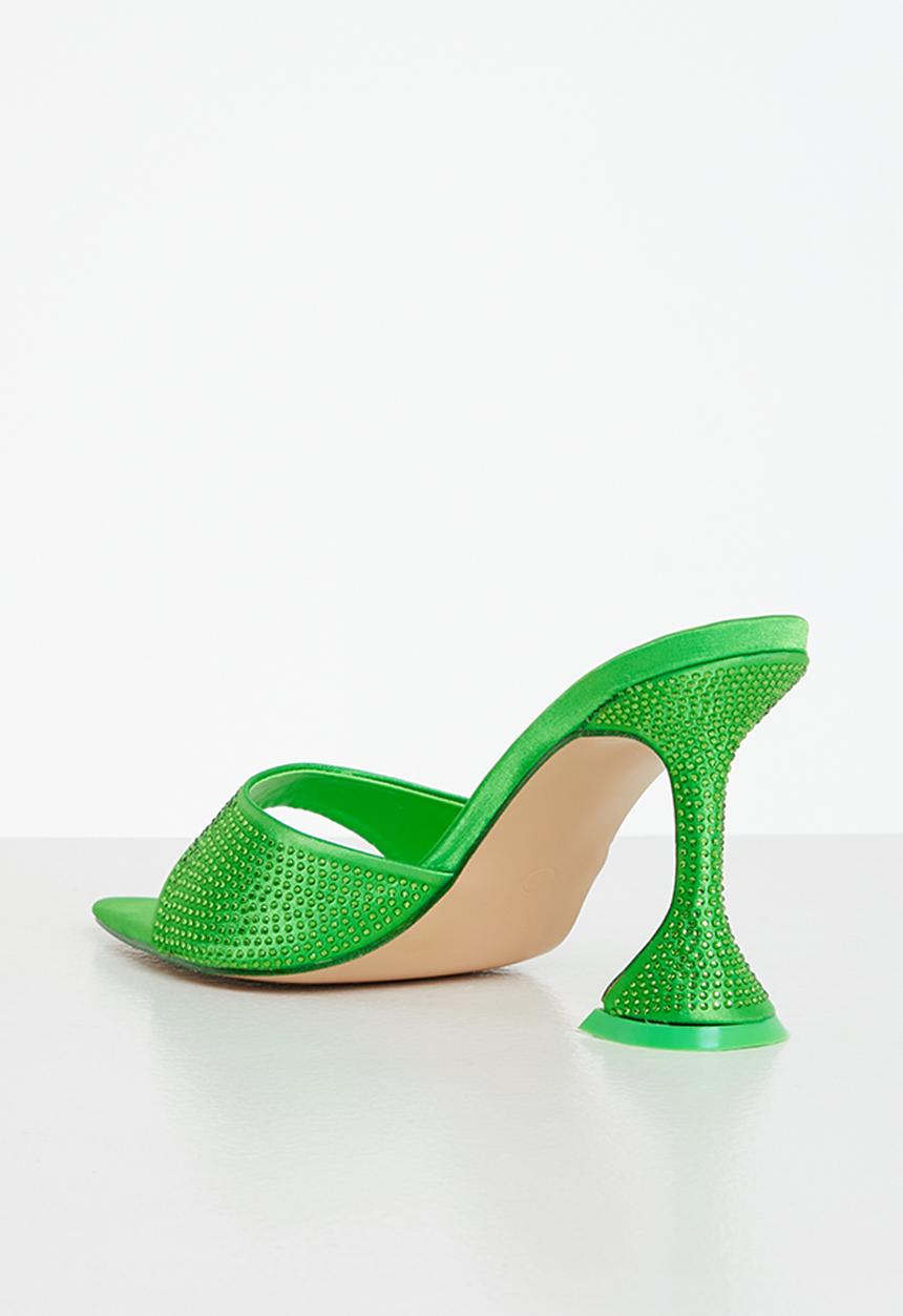 Public Desire - Duchess mule - lime satin